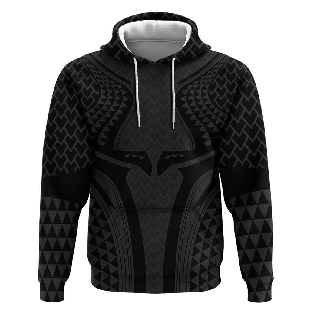 Hawaiian Kakau Art Tattoos Aquaman Style Hoodie Black Version LT03