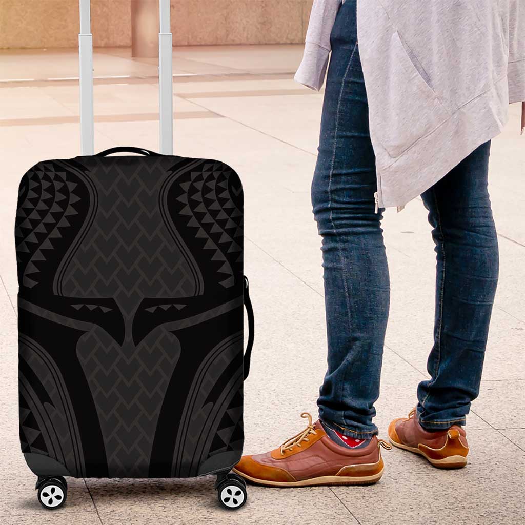 Hawaiian Kakau Art Tattoos Aquaman Style Luggage Cover Black Version LT03