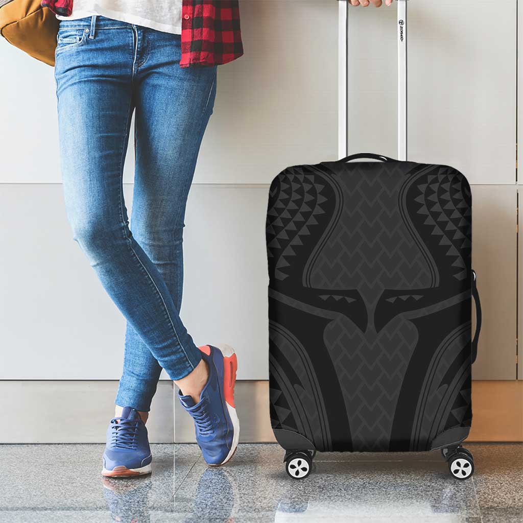 Hawaiian Kakau Art Tattoos Aquaman Style Luggage Cover Black Version LT03