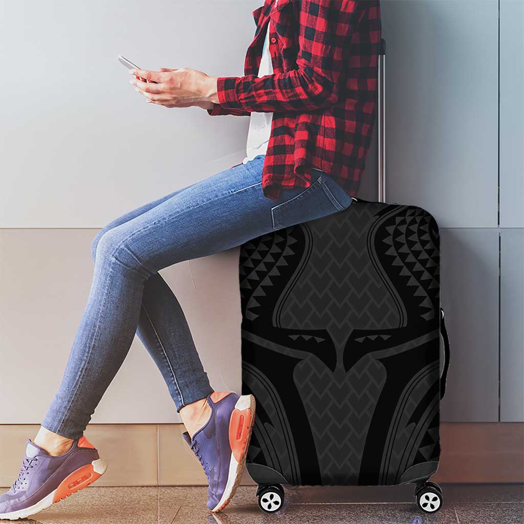 Hawaiian Kakau Art Tattoos Aquaman Style Luggage Cover Black Version LT03