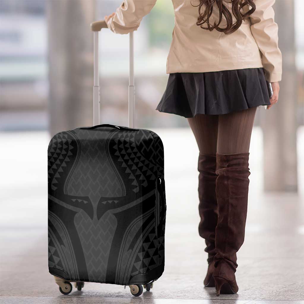 Hawaiian Kakau Art Tattoos Aquaman Style Luggage Cover Black Version LT03