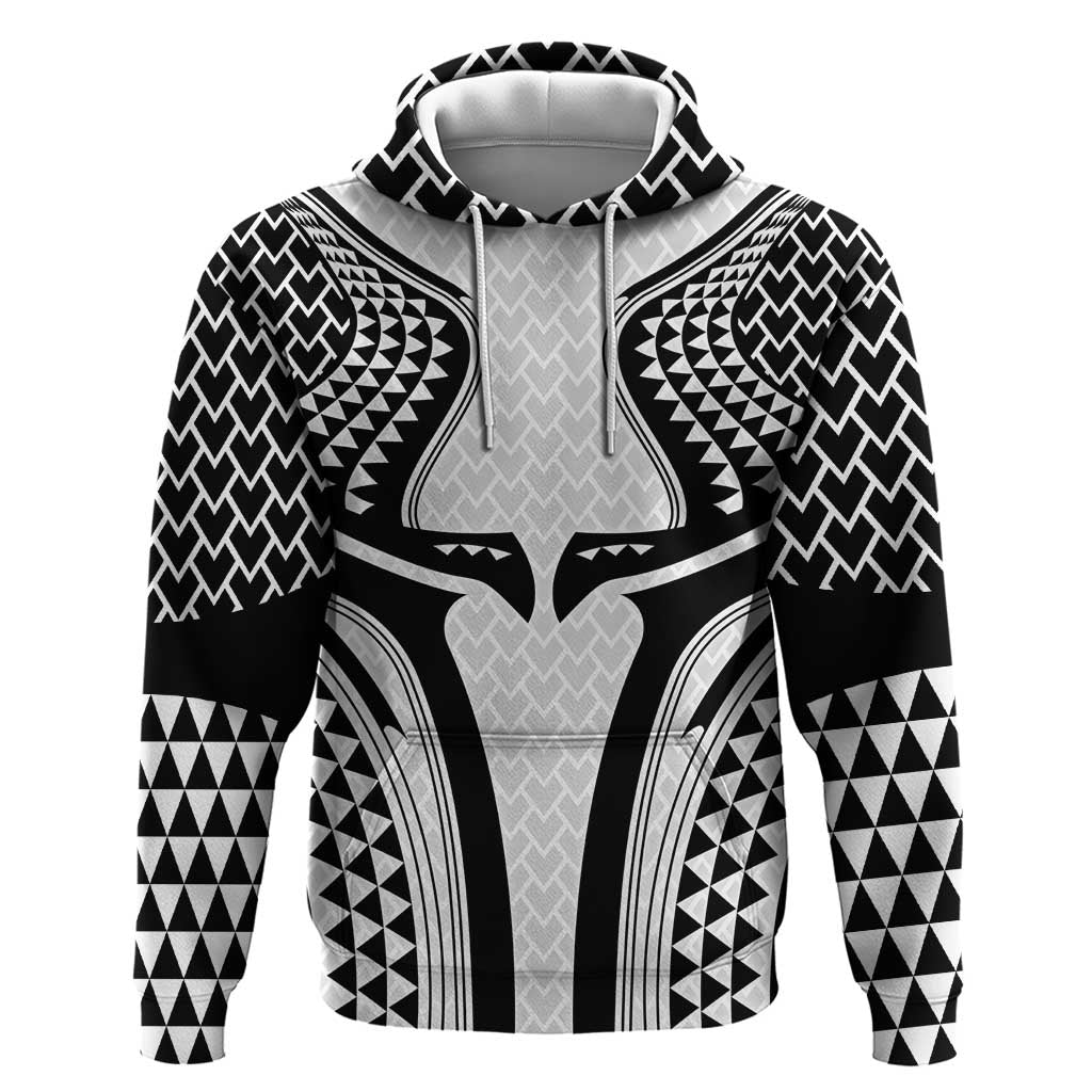 Hawaiian Kakau Art Tattoos Aquaman Style Hoodie White Version LT03