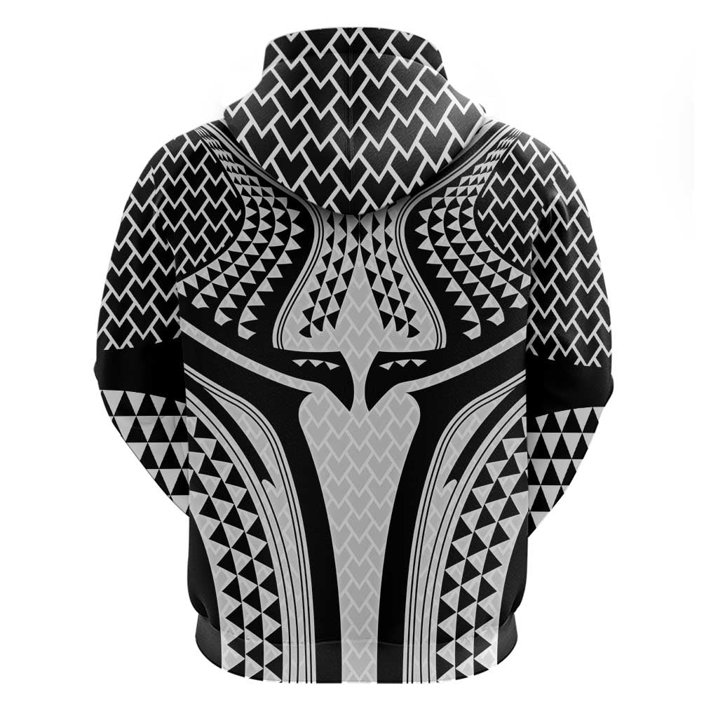 Hawaiian Kakau Art Tattoos Aquaman Style Hoodie White Version LT03