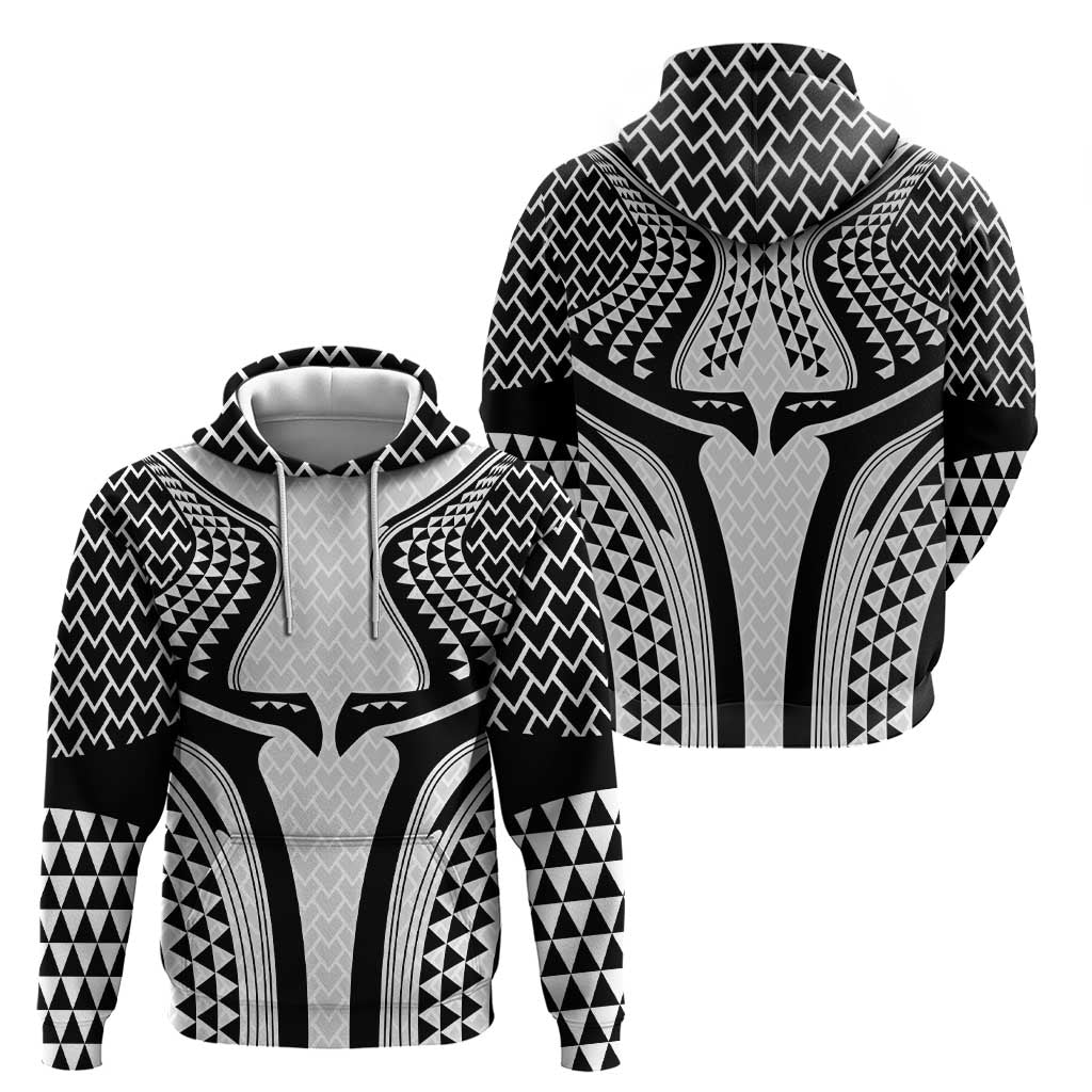 Hawaiian Kakau Art Tattoos Aquaman Style Hoodie White Version LT03