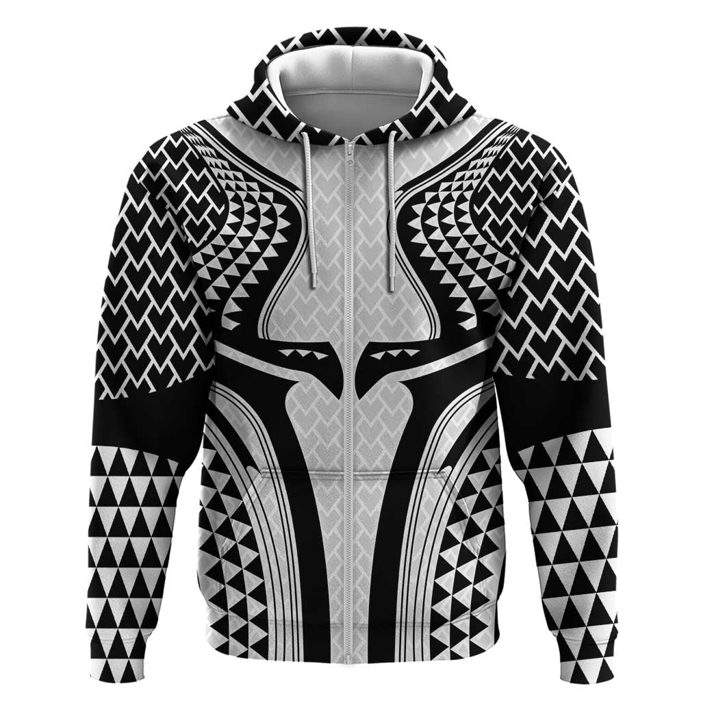 Hawaiian Kakau Art Tattoos Aquaman Style Hoodie White Version LT03