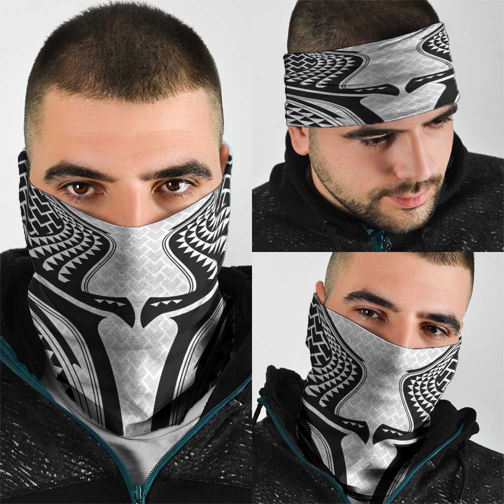 Hawaiian Kakau Art Tattoos Aquaman Style Neck Gaiter White Version LT03