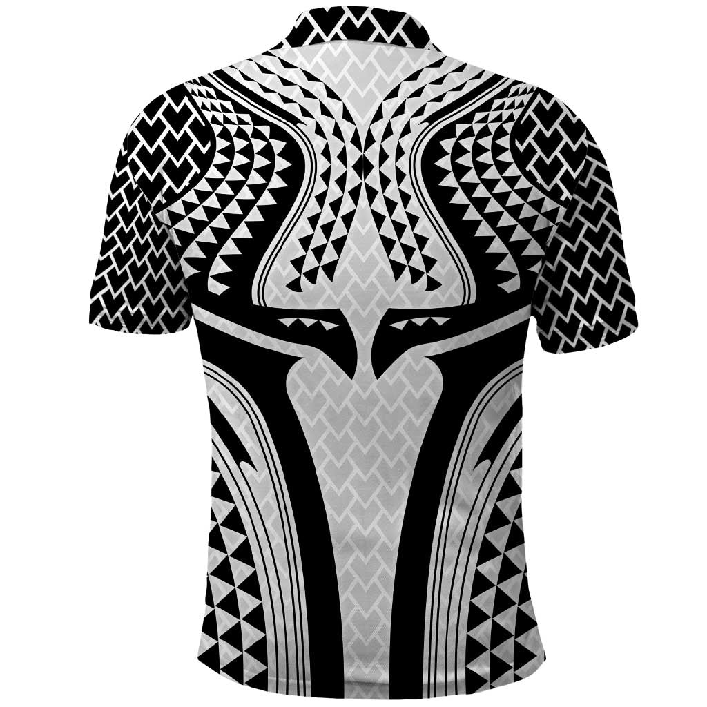 Hawaiian Kakau Art Tattoos Aquaman Style Polo Shirt White Version LT03