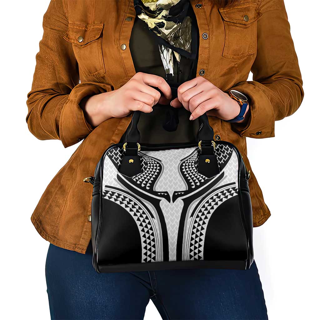 Hawaiian Kakau Art Tattoos Aquaman Style Shoulder Handbag White Version LT03