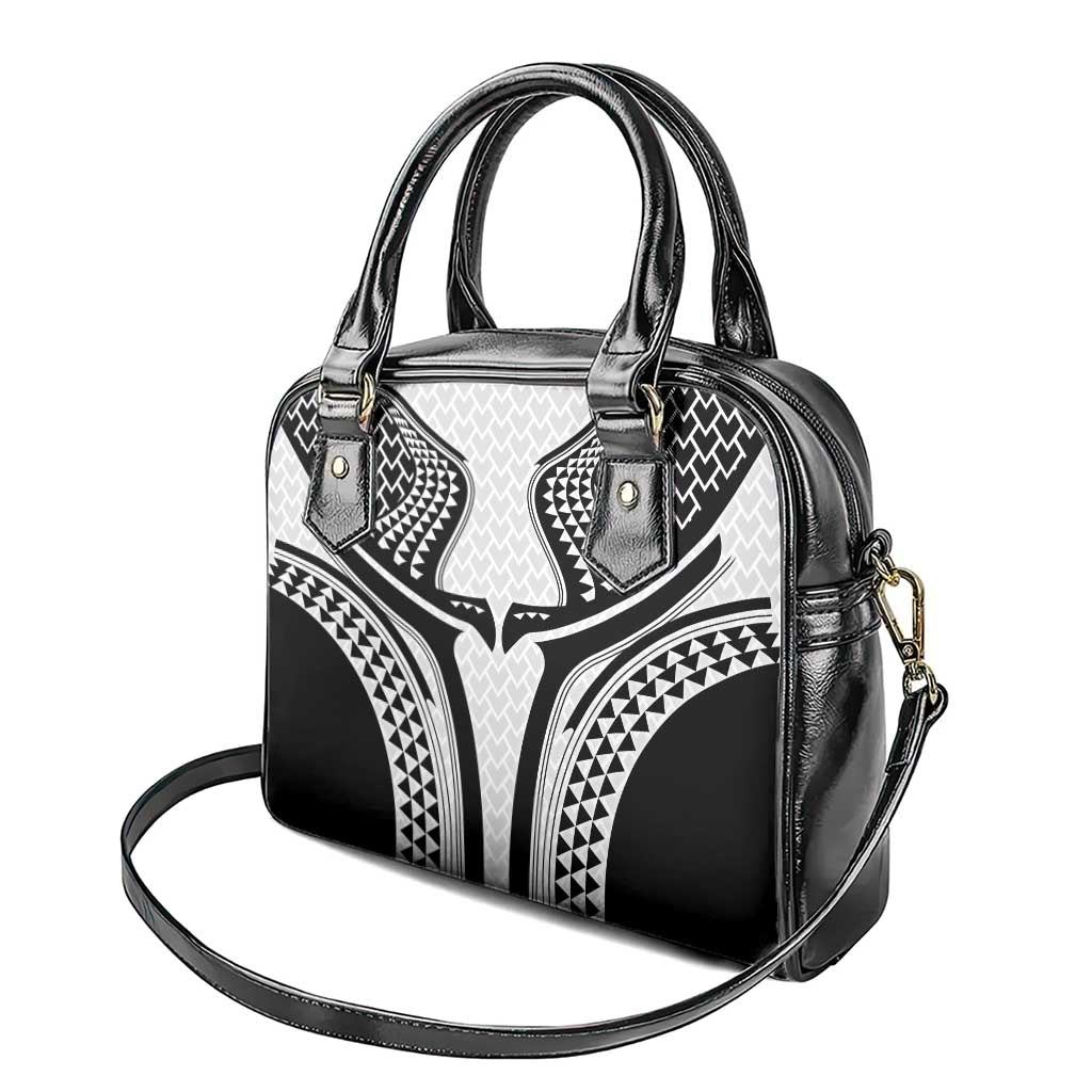 Hawaiian Kakau Art Tattoos Aquaman Style Shoulder Handbag White Version LT03