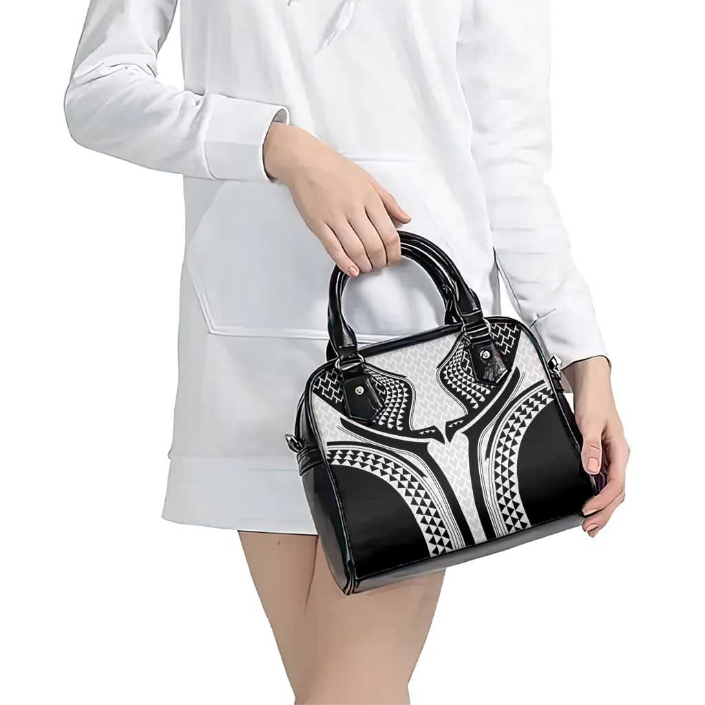 Hawaiian Kakau Art Tattoos Aquaman Style Shoulder Handbag White Version LT03
