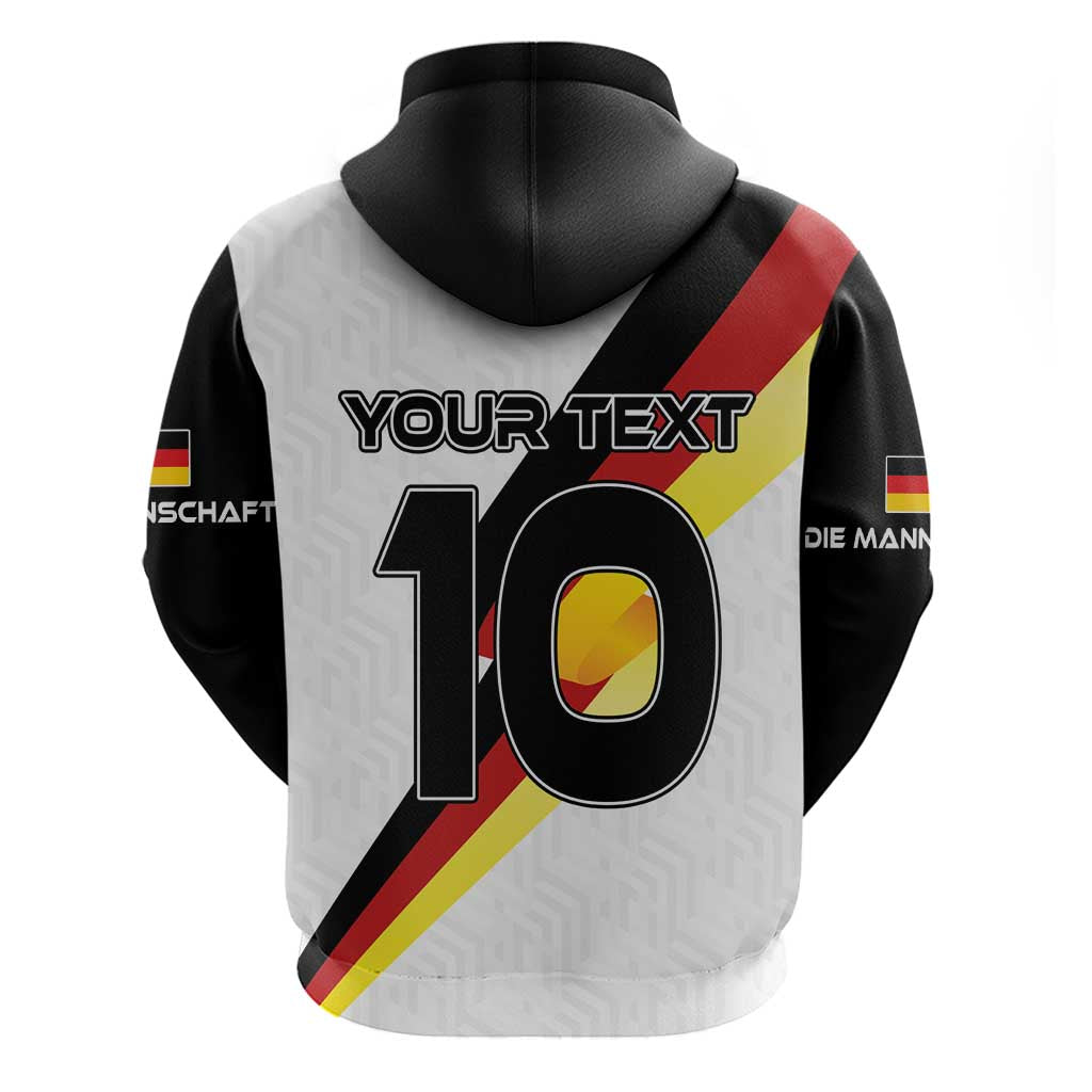 Custom Germany Football Road to the 4th European Championship Hoodie White Color LT03