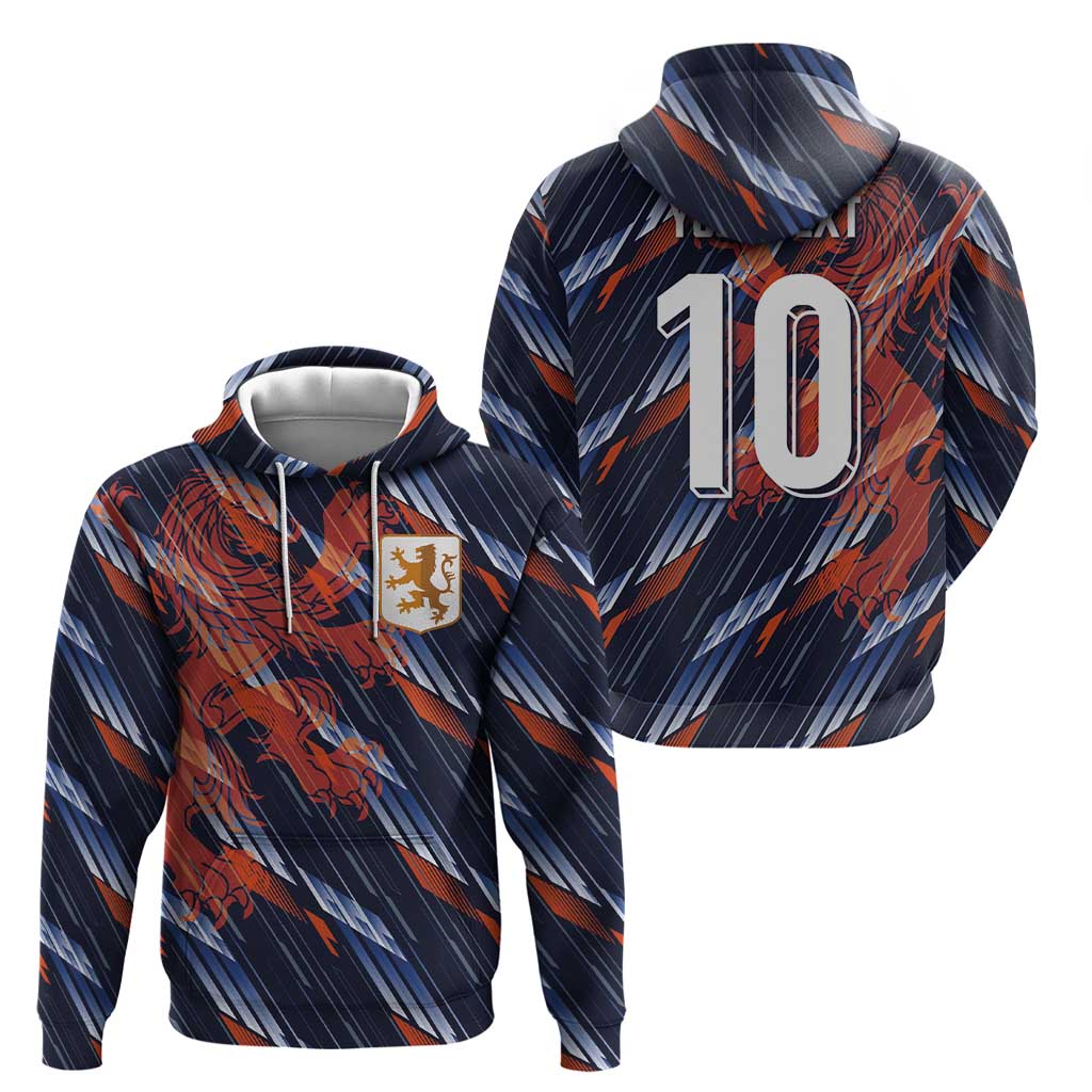 Custom Netherlands Lion Football Hoodie Sporty Style LT03