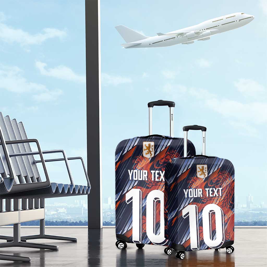 Custom Netherlands Lion Football Luggage Cover Sporty Style LT03