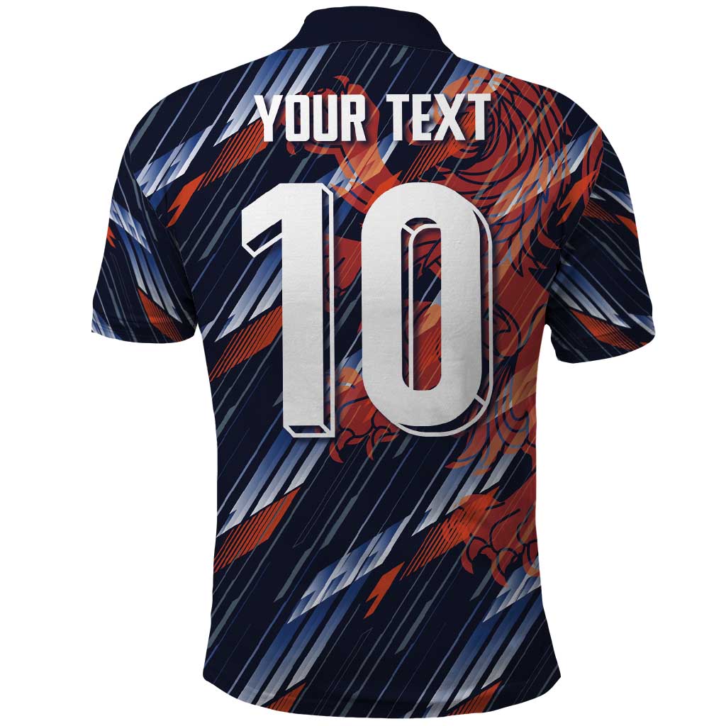 Custom Netherlands Lion Football Polo Shirt Sporty Style LT03