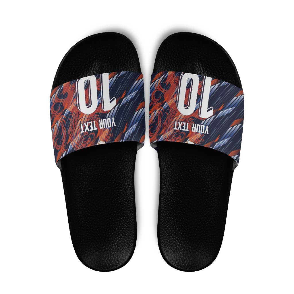 Custom Netherlands Lion Football Slide Sandals Sporty Style LT03