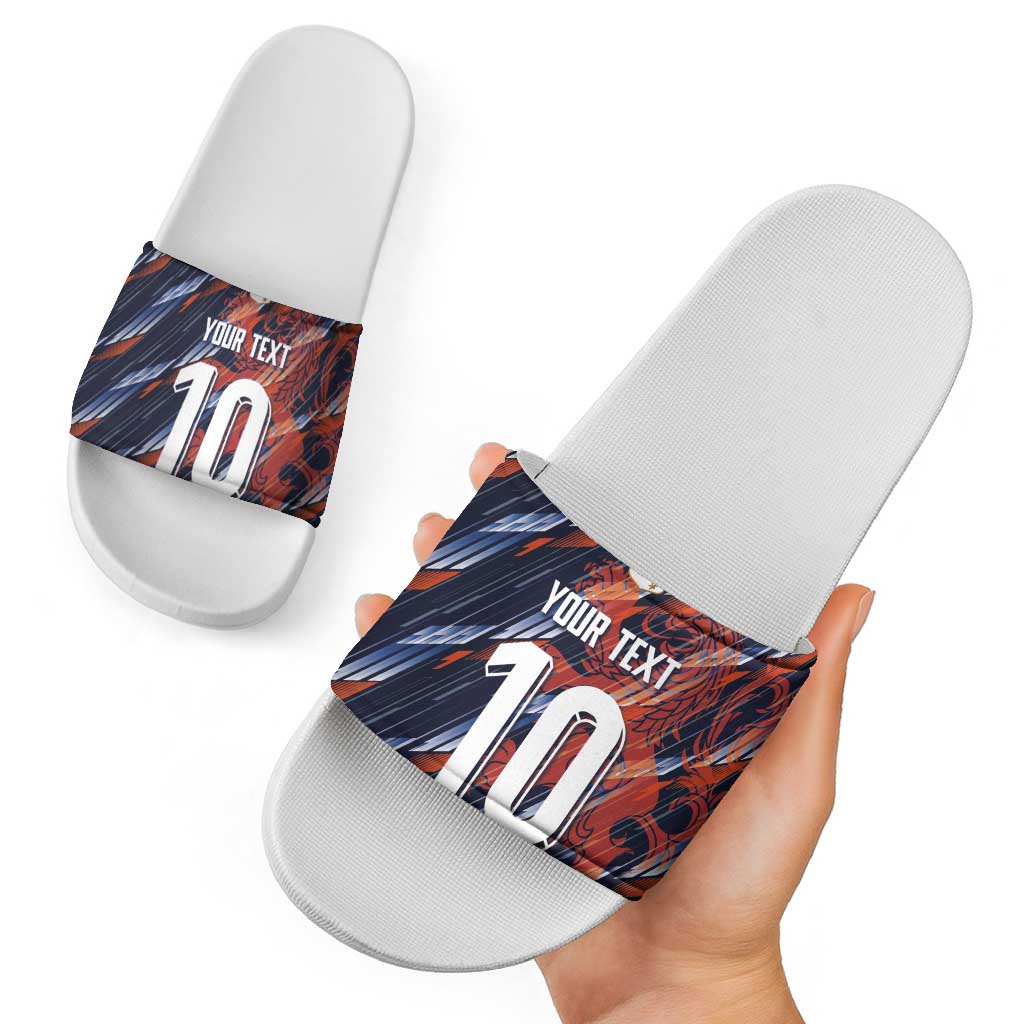 Custom Netherlands Lion Football Slide Sandals Sporty Style LT03