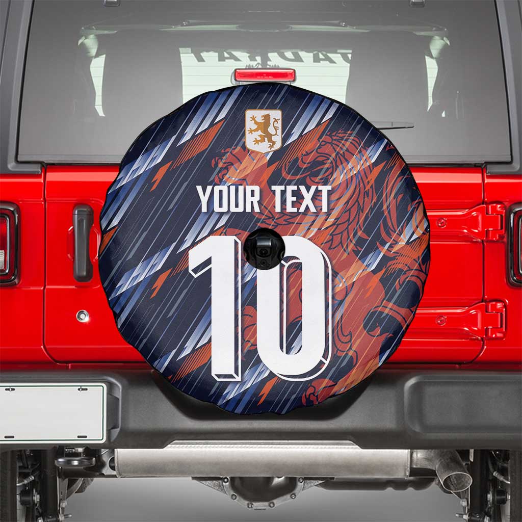 Custom Netherlands Lion Football Spare Tire Cover Sporty Style LT03
