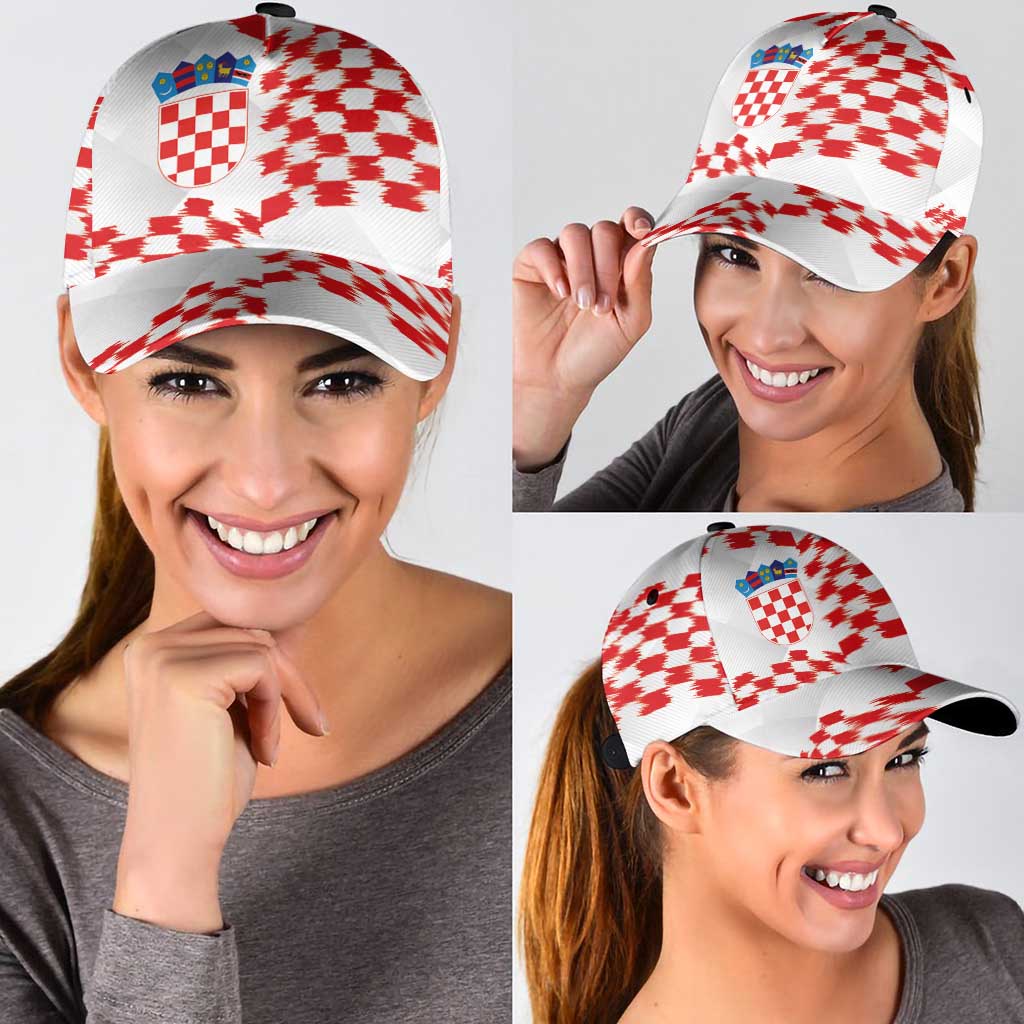 Croatia Football Classic Cap Kockasti-Grunge Checkers LT03