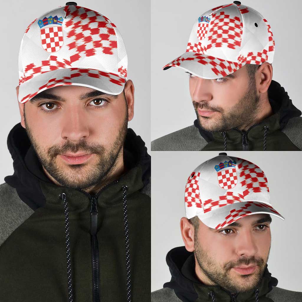 Croatia Football Classic Cap Kockasti-Grunge Checkers LT03