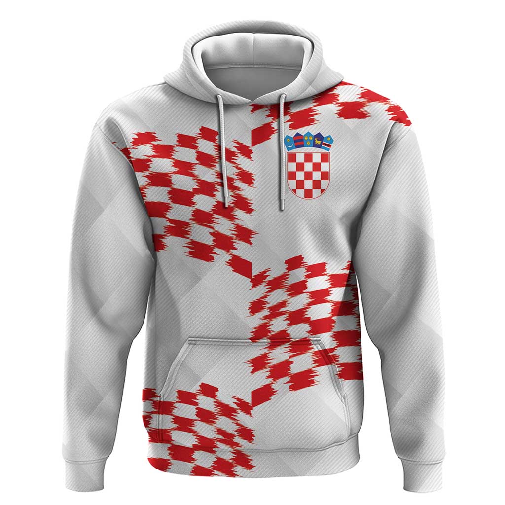 Custom Croatia Football Hoodie Kockasti-Grunge Checkers LT03