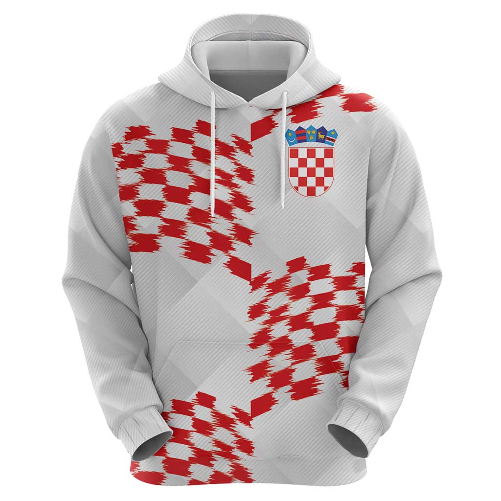 Custom Croatia Football Hoodie Kockasti-Grunge Checkers LT03