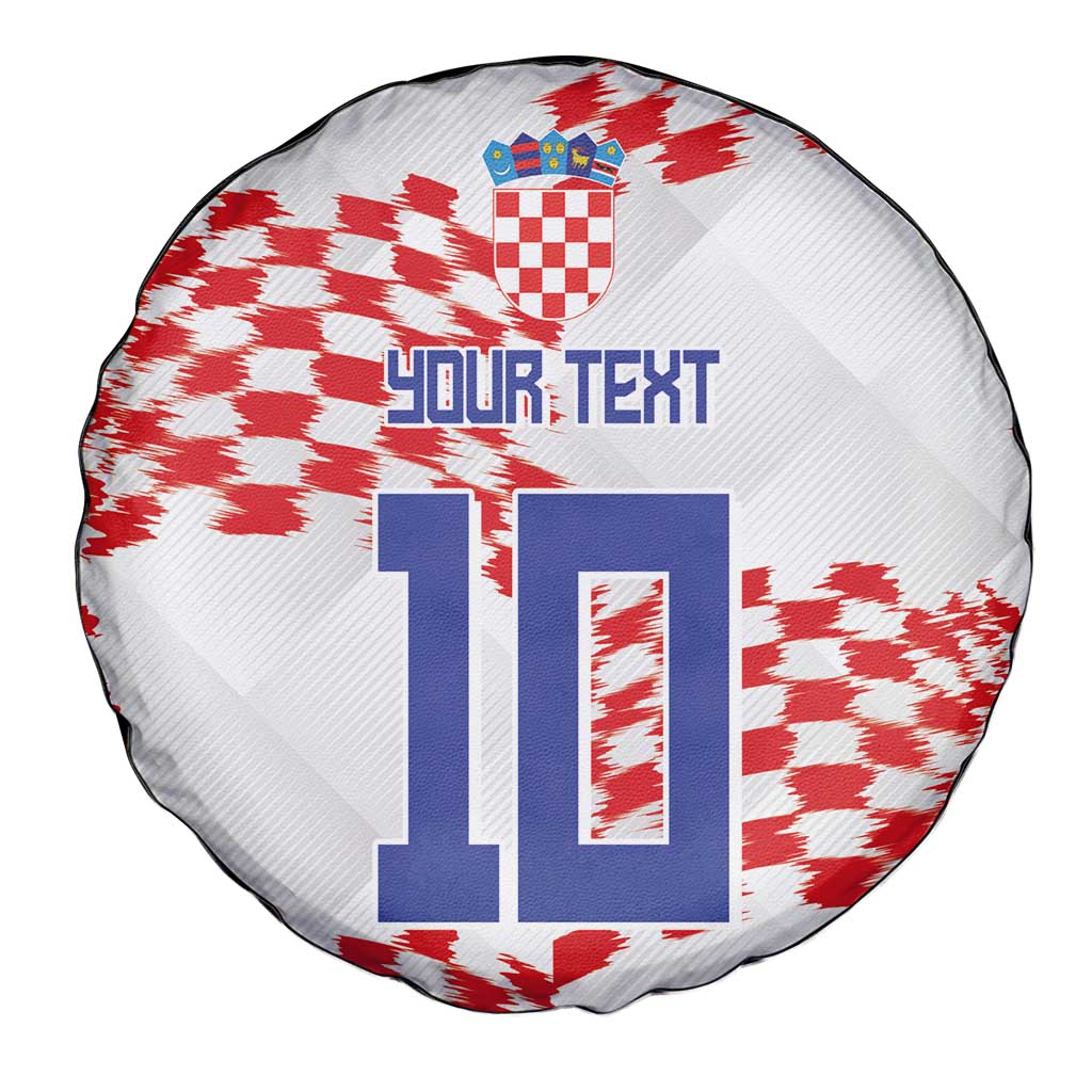 Custom Croatia Football Spare Tire Cover Kockasti-Grunge Checkers LT03