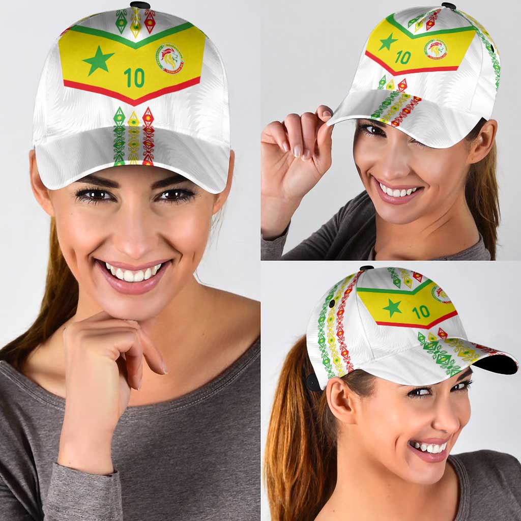 Senegal Football Classic Cap Tricolor Traditional Patterns Sporty Style LT03
