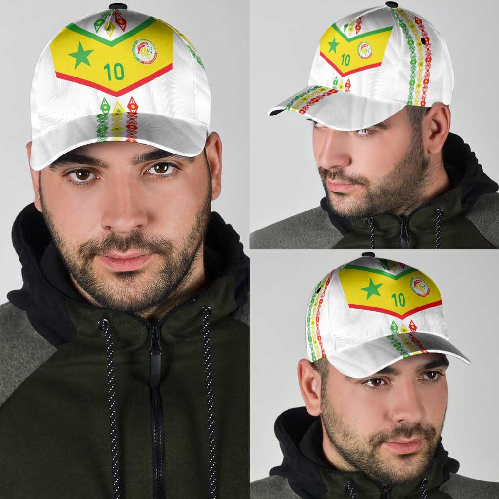 Senegal Football Classic Cap Tricolor Traditional Patterns Sporty Style LT03