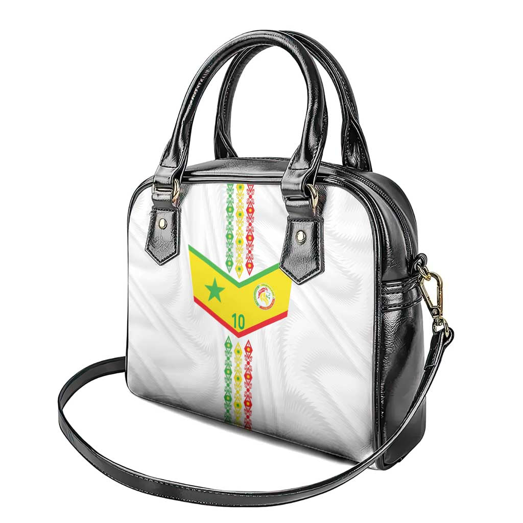 Custom Senegal Football Shoulder Handbag Tricolor Traditional Patterns Sporty Style LT03