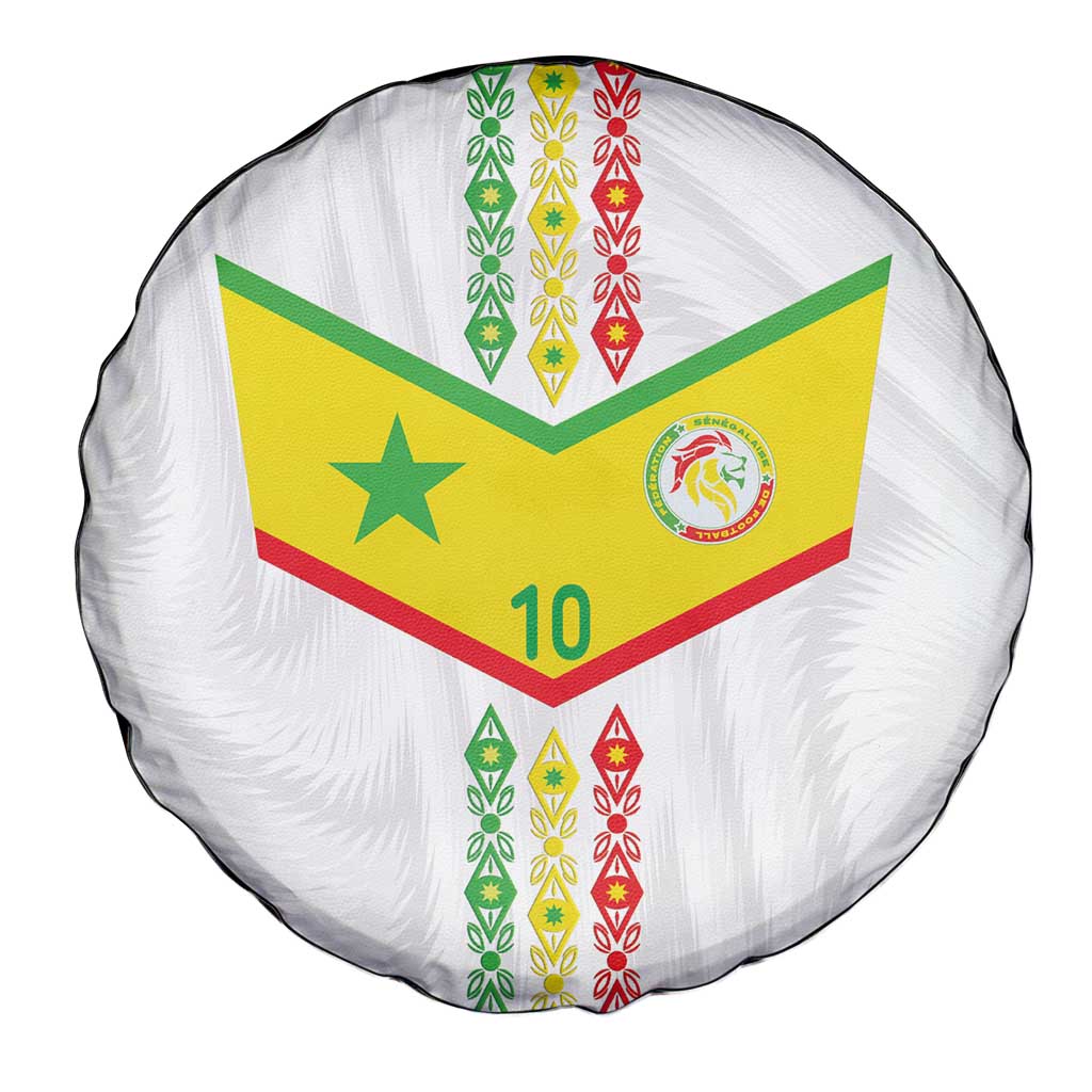Custom Senegal Football Spare Tire Cover Tricolor Traditional Patterns Sporty Style LT03