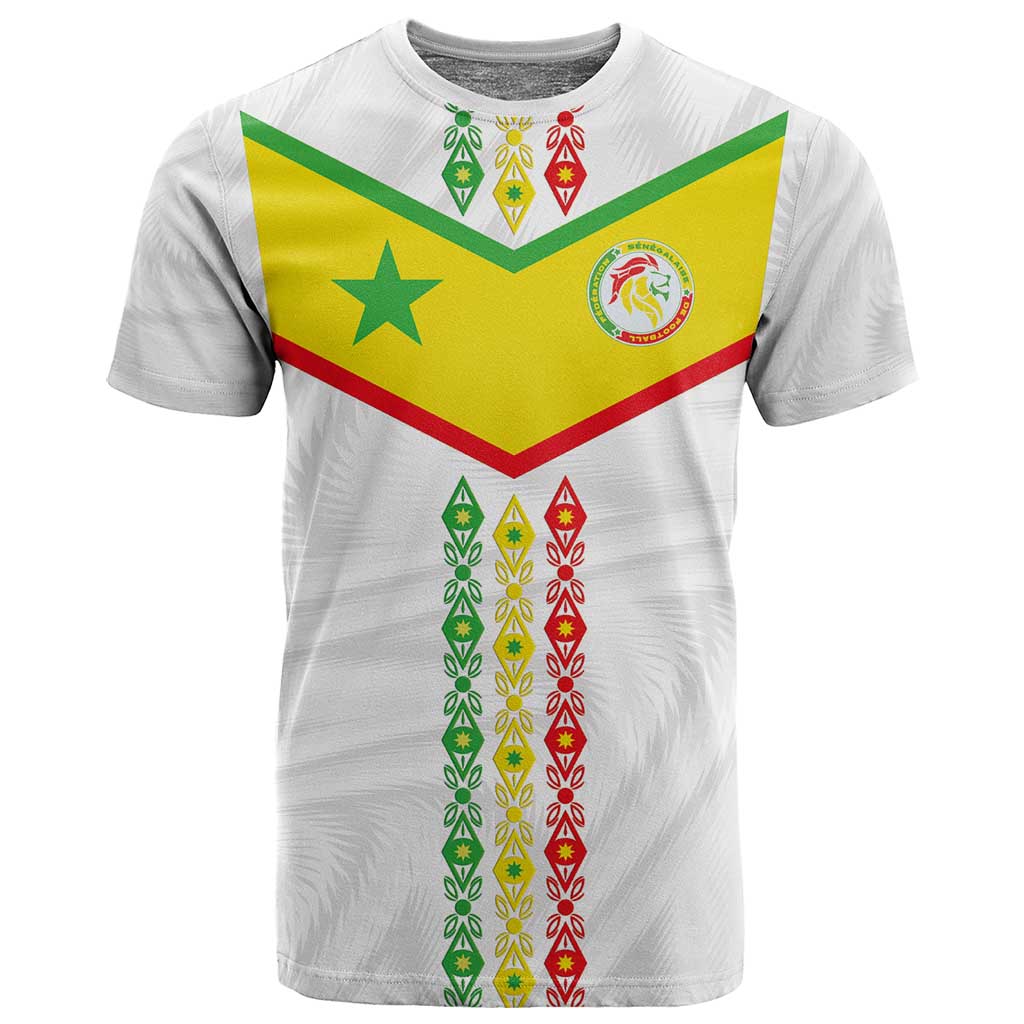 Custom Senegal Football T shirt Tricolor African Stripes Motif Sporty Style LT03