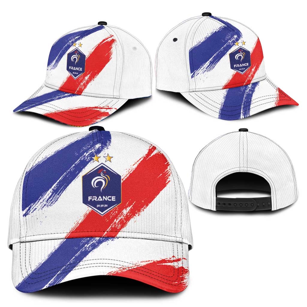 France Foorball Classic Cap Les Bleus Tricolor Brush Style LT03