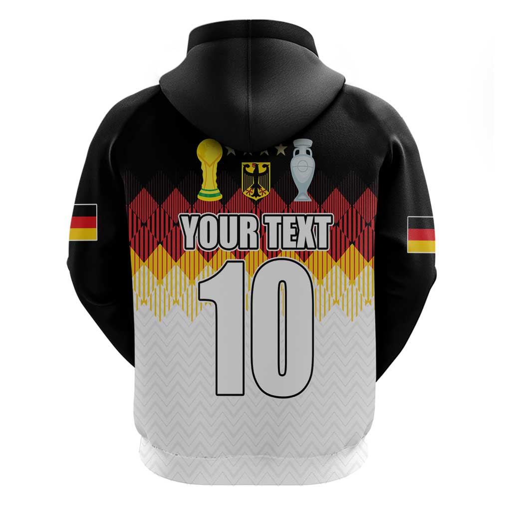 Custom Germany Football Hoodie Die Mannschaft Championship Titles World and Euro LT03