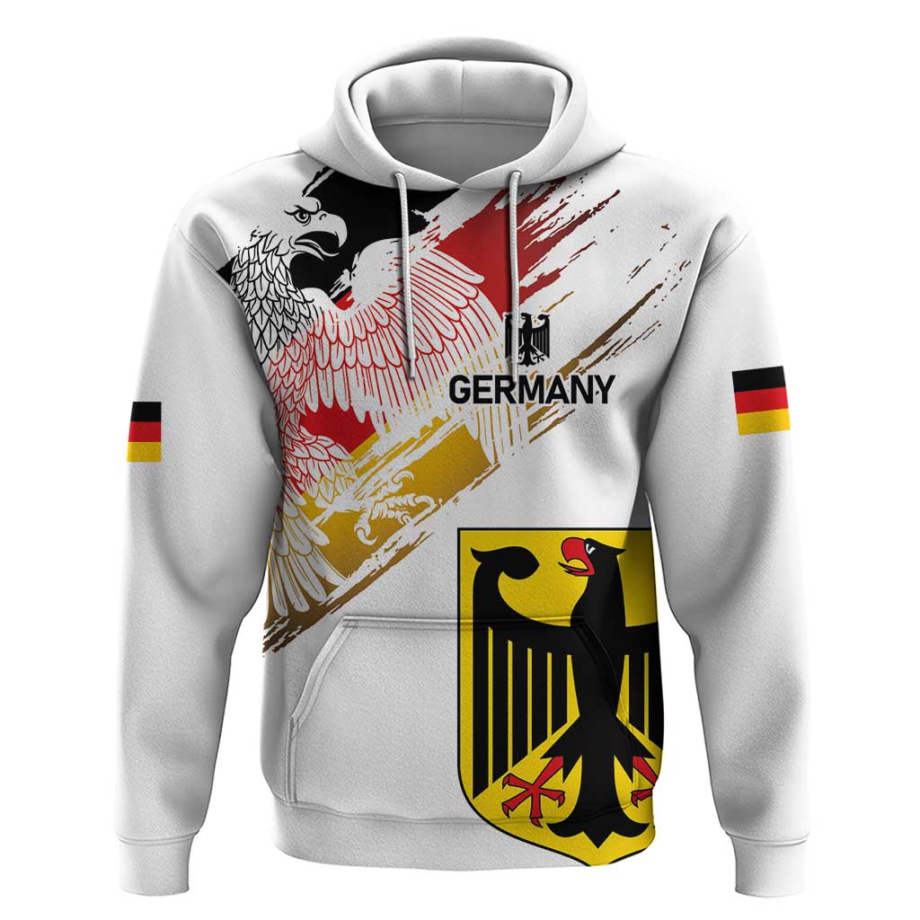 Personalised Germany Seal and Eagle Grunge Flag Hoodie LT03