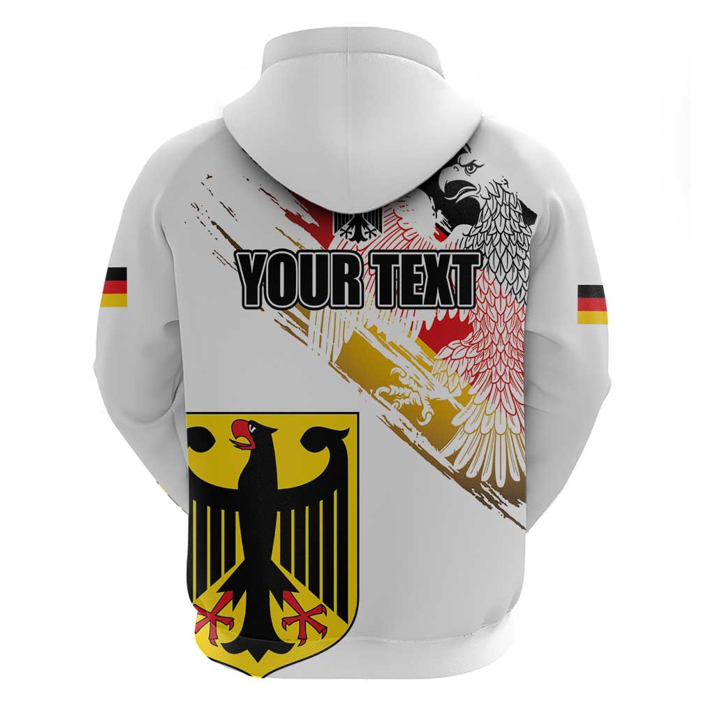 Personalised Germany Seal and Eagle Grunge Flag Hoodie LT03