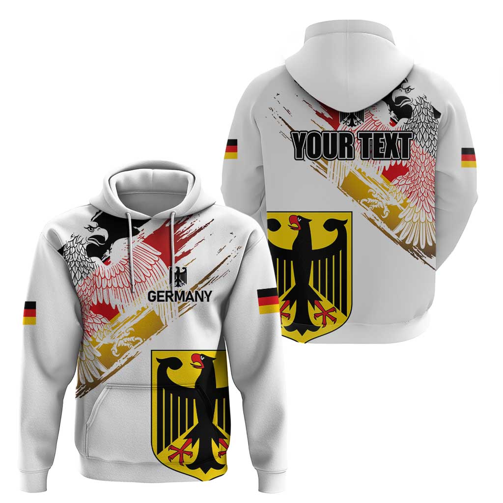 Personalised Germany Seal and Eagle Grunge Flag Hoodie LT03