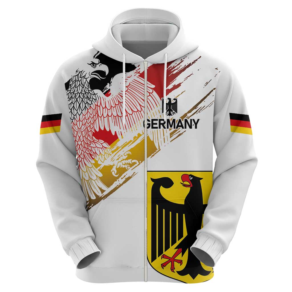 Personalised Germany Seal and Eagle Grunge Flag Hoodie LT03