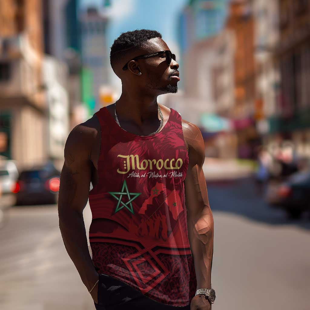 Happy Proclamation of Independence of Morocco Men Tank Top Barbary Lion's Roar - Fight for Free and Peace LT03