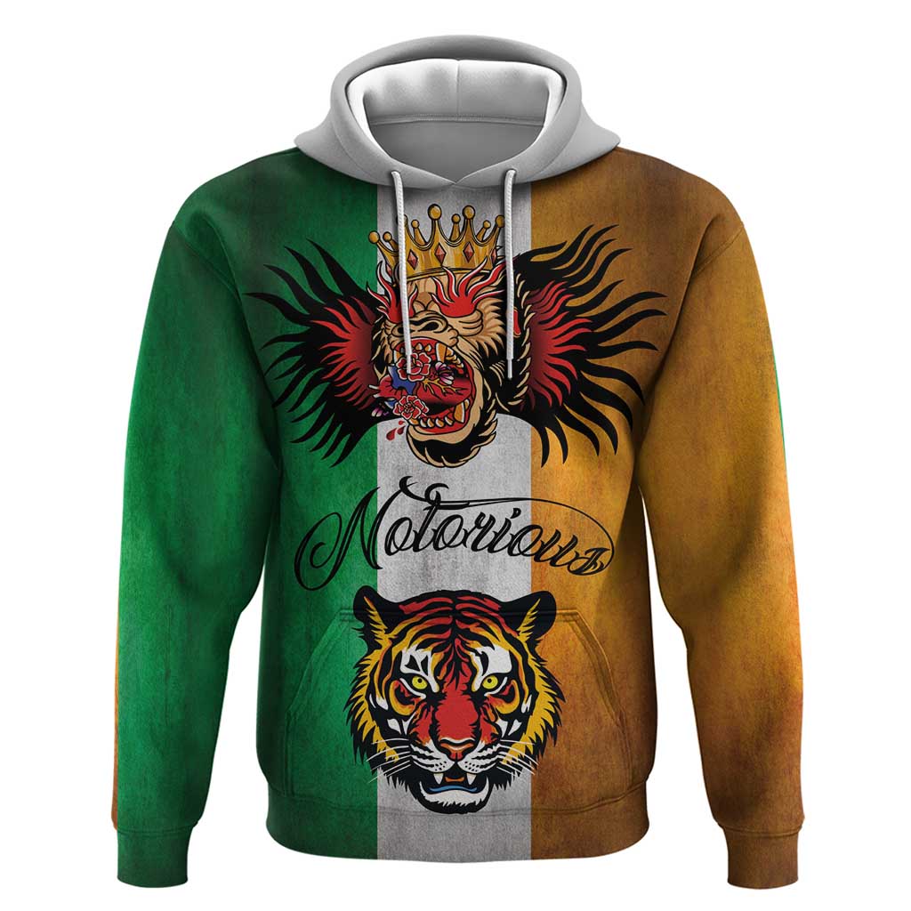 The Ireland - Notorious Hoodie Old School Tattoos Grunge Style LT03