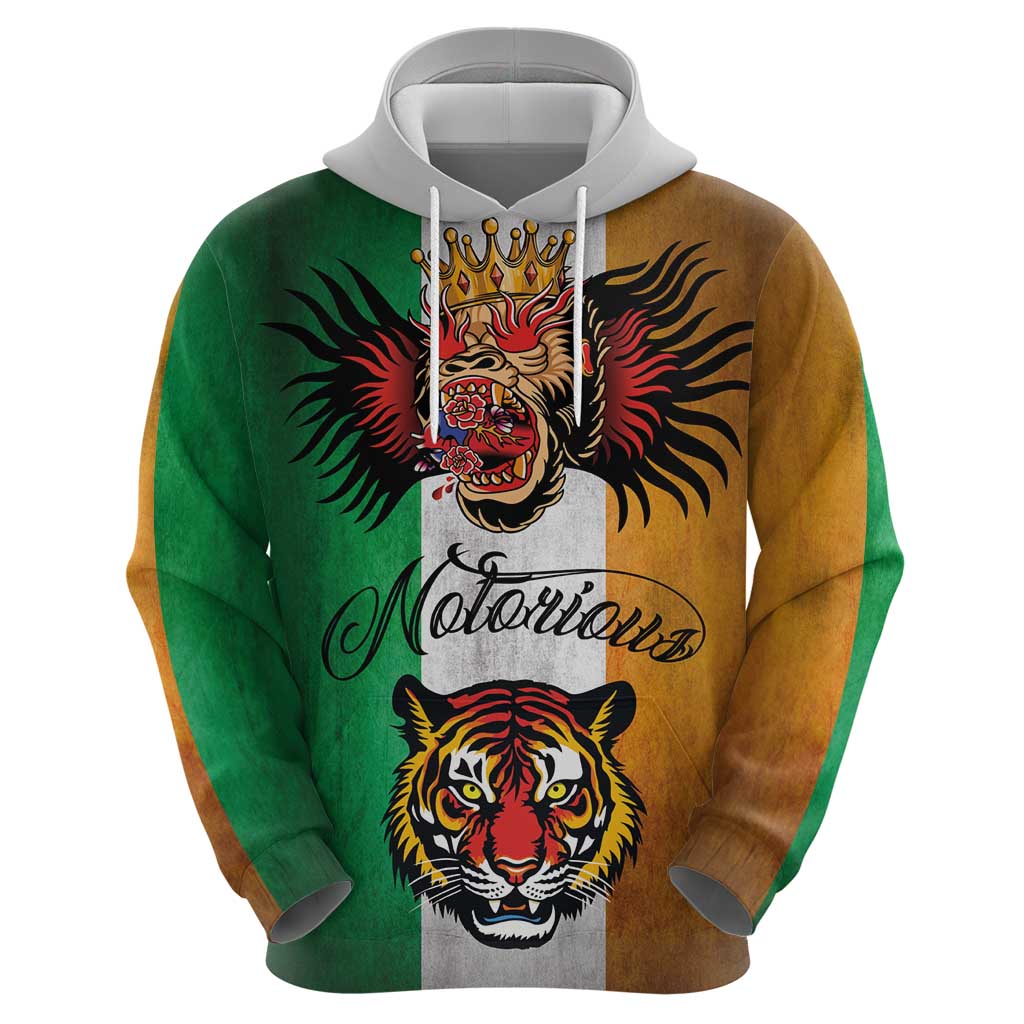 The Ireland - Notorious Hoodie Old School Tattoos Grunge Style LT03