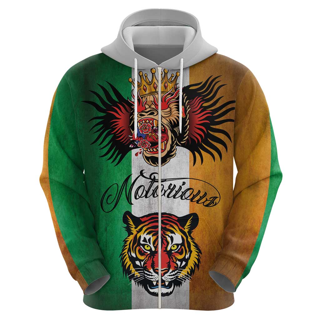 The Ireland - Notorious Hoodie Old School Tattoos Grunge Style LT03