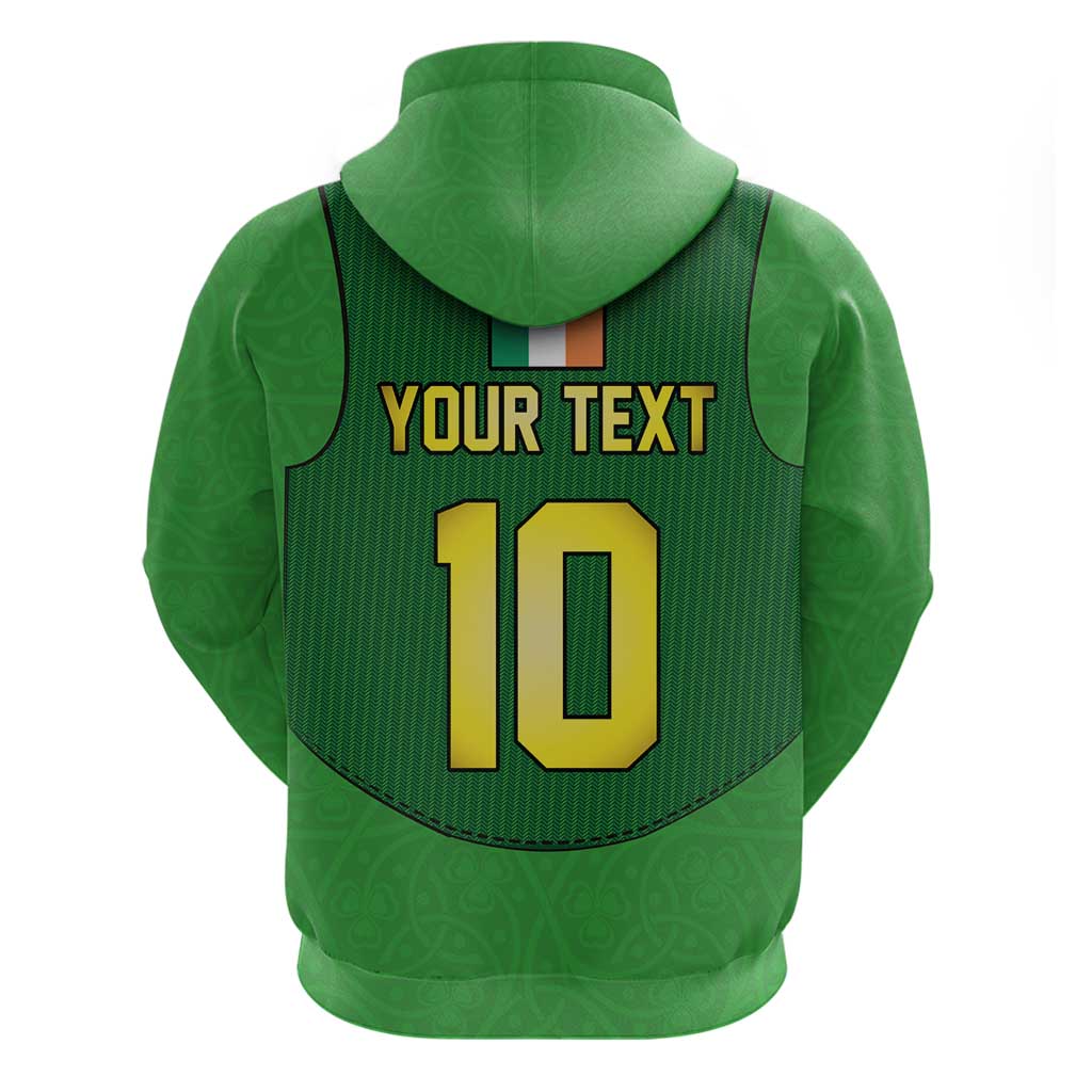 Custom Irish Rugby Hoodie St Patrick's Day Style - Gilet Costume LT03