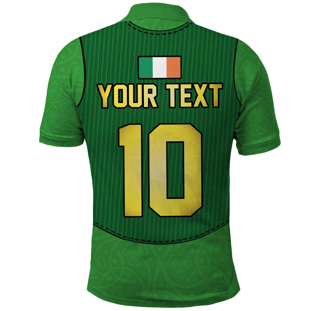 Custom Irish Rugby Polo Shirt St Patrick's Day Style - Gilet Costume LT03