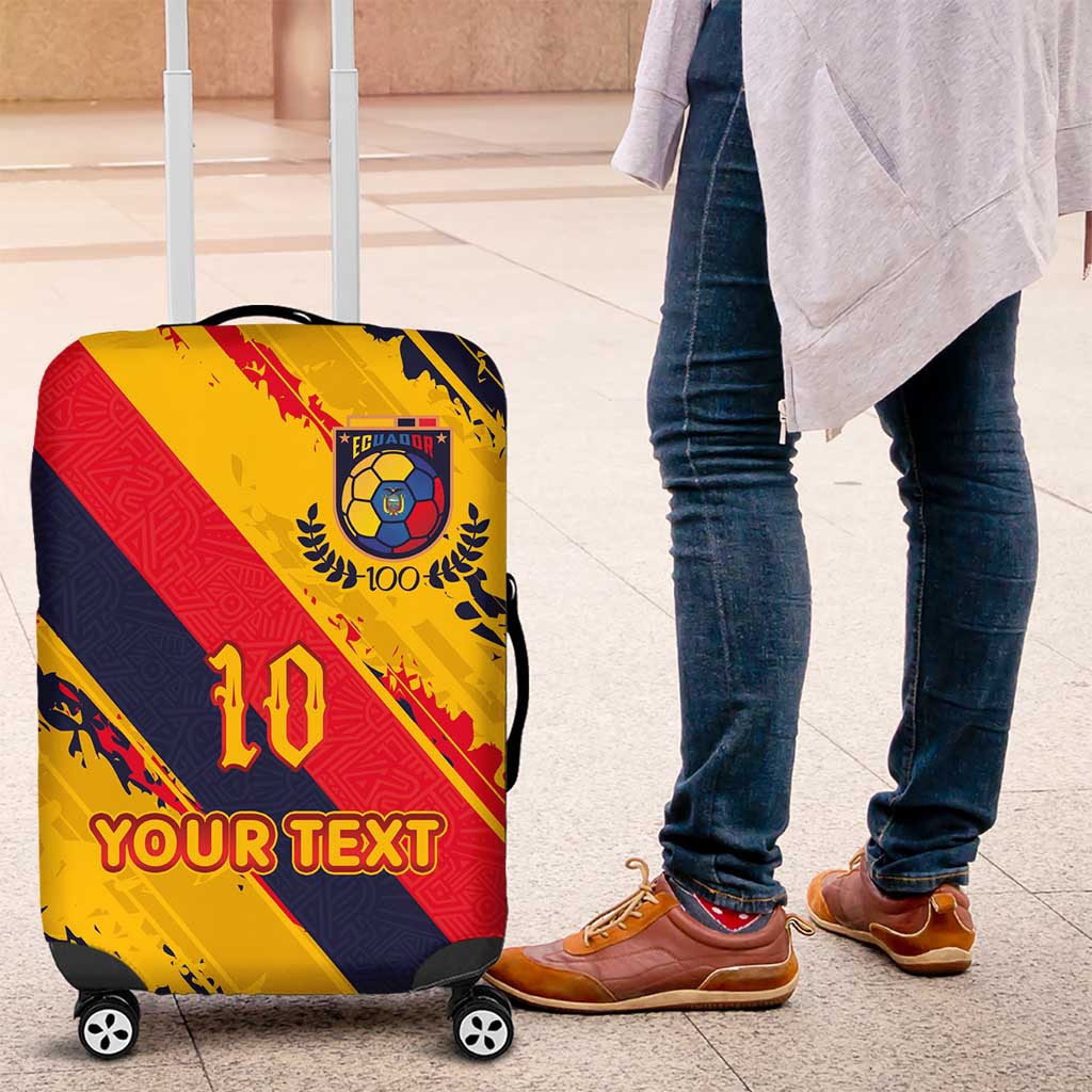 Custom Ecuador Football Luggage Cover La Tricolor-100th Anniversary LT03