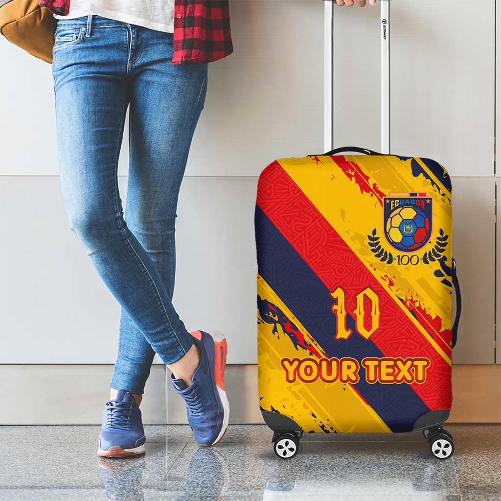 Custom Ecuador Football Luggage Cover La Tricolor-100th Anniversary LT03