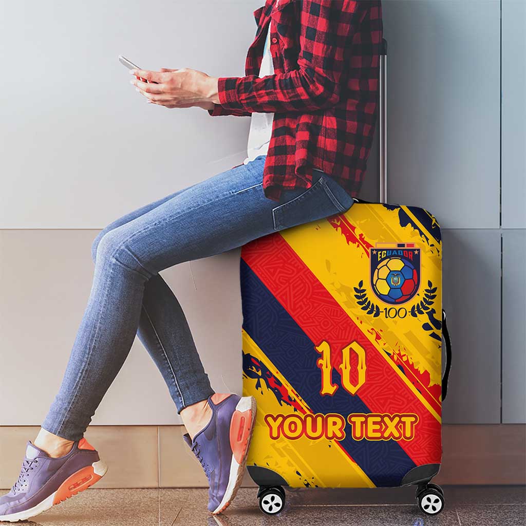 Custom Ecuador Football Luggage Cover La Tricolor-100th Anniversary LT03