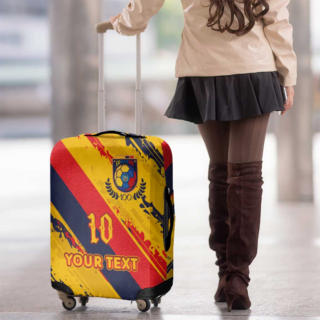 Custom Ecuador Football Luggage Cover La Tricolor-100th Anniversary LT03