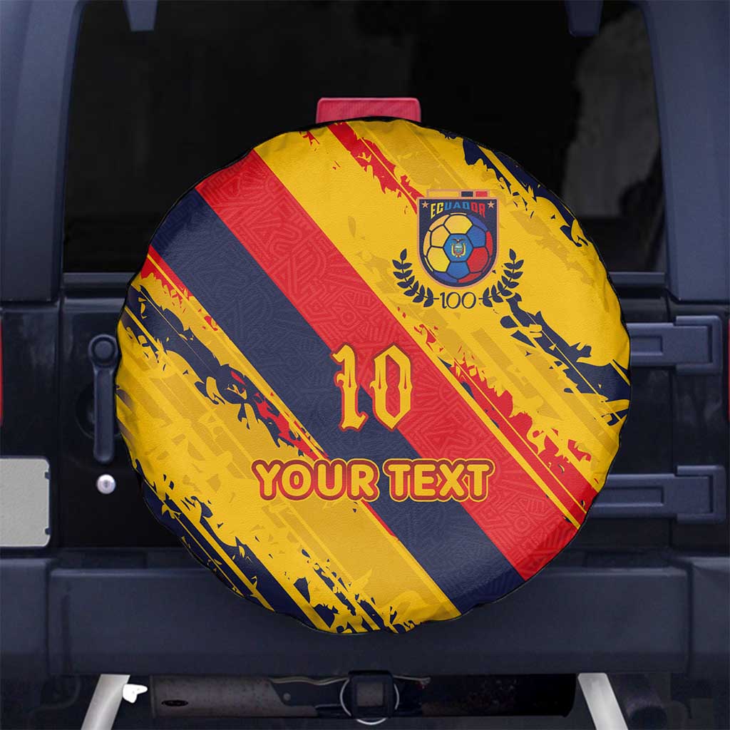Custom Ecuador Football Spare Tire Cover La Tricolor-100th Anniversary LT03