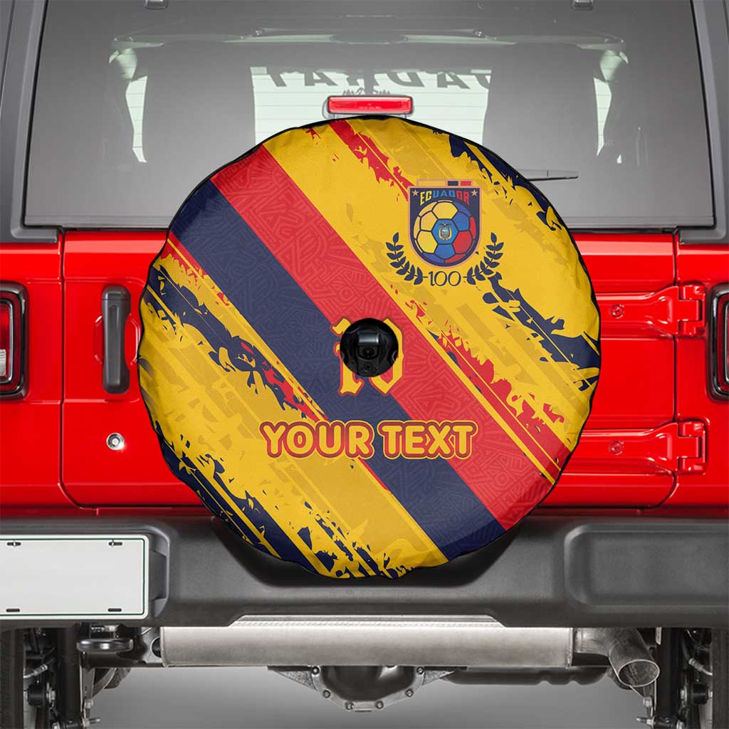 Custom Ecuador Football Spare Tire Cover La Tricolor-100th Anniversary LT03