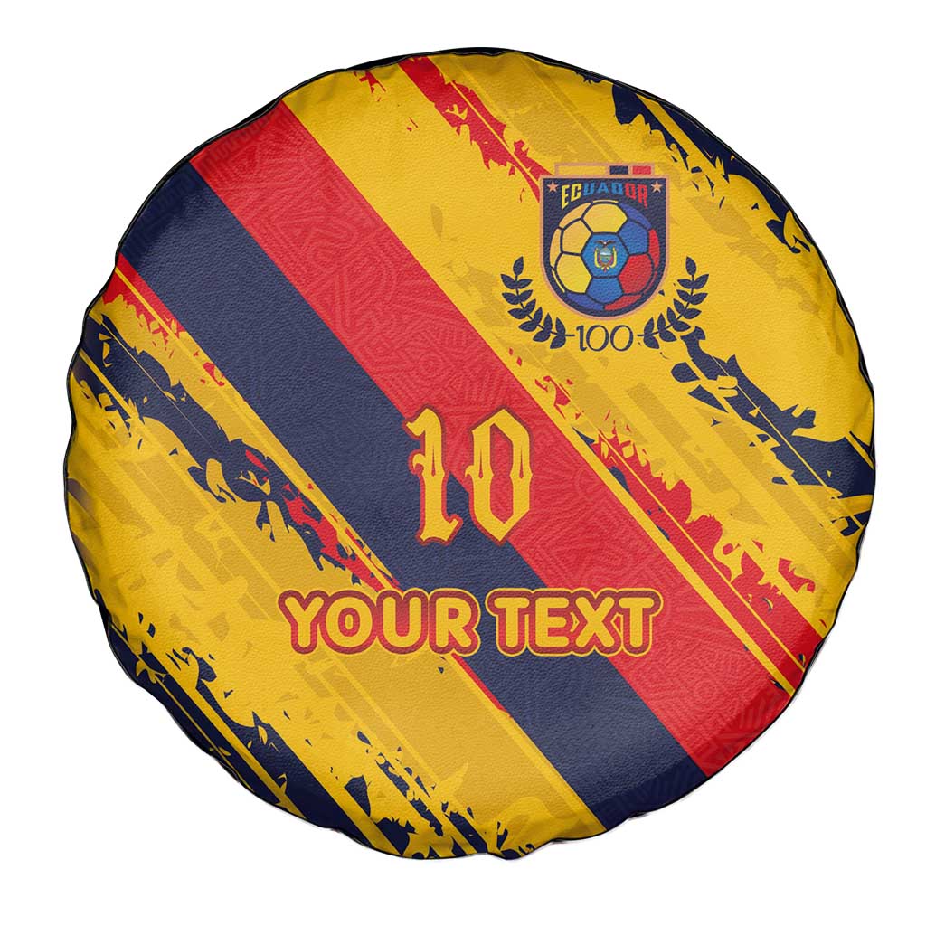 Custom Ecuador Football Spare Tire Cover La Tricolor-100th Anniversary LT03